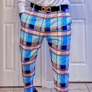 British/European style Men’s casual dress pants.